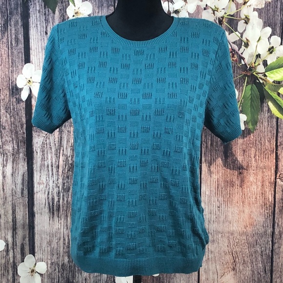 *SOLD!* (Alfred Dunner) Blue T-Shirt - Picture 1 of 4